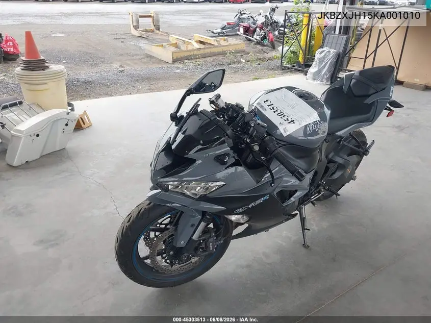 2019 Kawasaki Zx636 K VIN: JKBZXJH15KA001010 Lot: 45303513