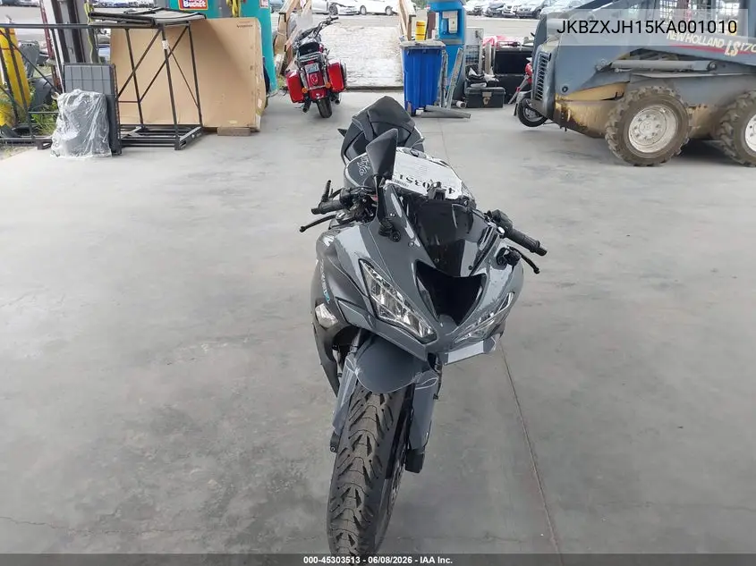 2019 Kawasaki Zx636 K VIN: JKBZXJH15KA001010 Lot: 45303513