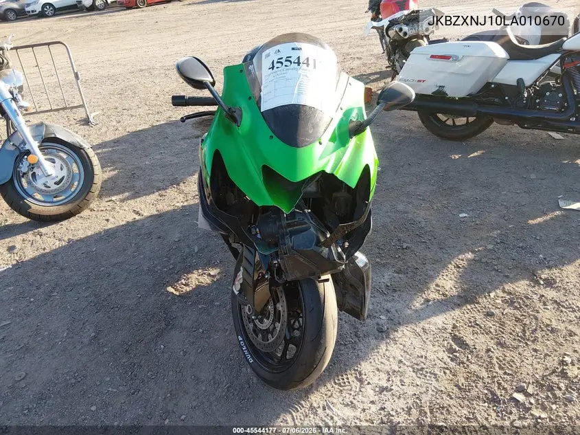 2020 Kawasaki Zx1400 J VIN: JKBZXNJ10LA010670 Lot: 45544177