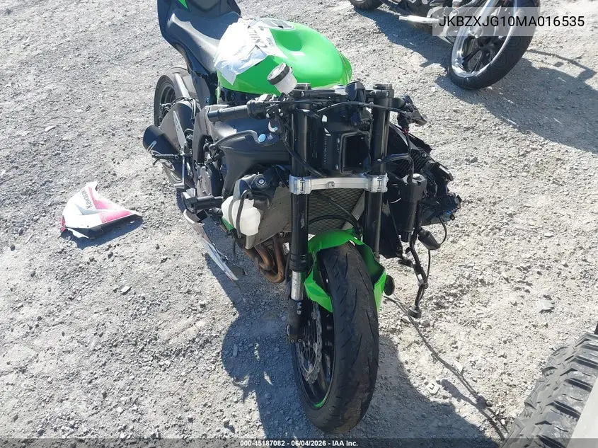2021 Kawasaki Zx636 K VIN: JKBZXJG10MA016535 Lot: 45187082