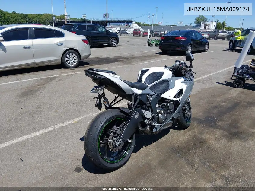 2021 Kawasaki Zx636 K VIN: JKBZXJH15MA009174 Lot: 45286573