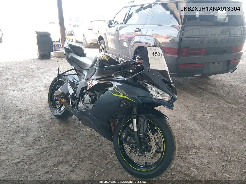 2022 Kawasaki Zx636 K VIN: JKBZXJH1XNA013304 Lot: 45210858