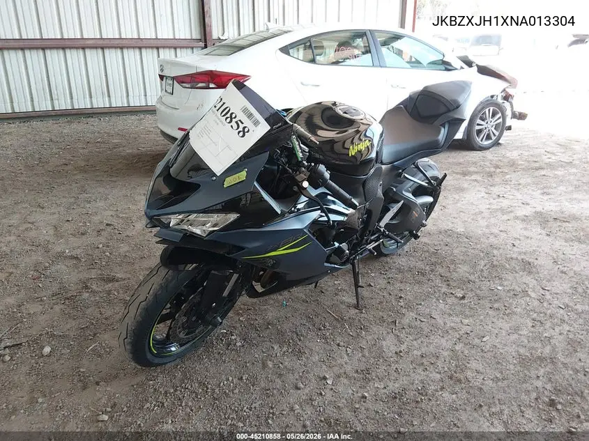 2022 Kawasaki Zx636 K VIN: JKBZXJH1XNA013304 Lot: 45210858