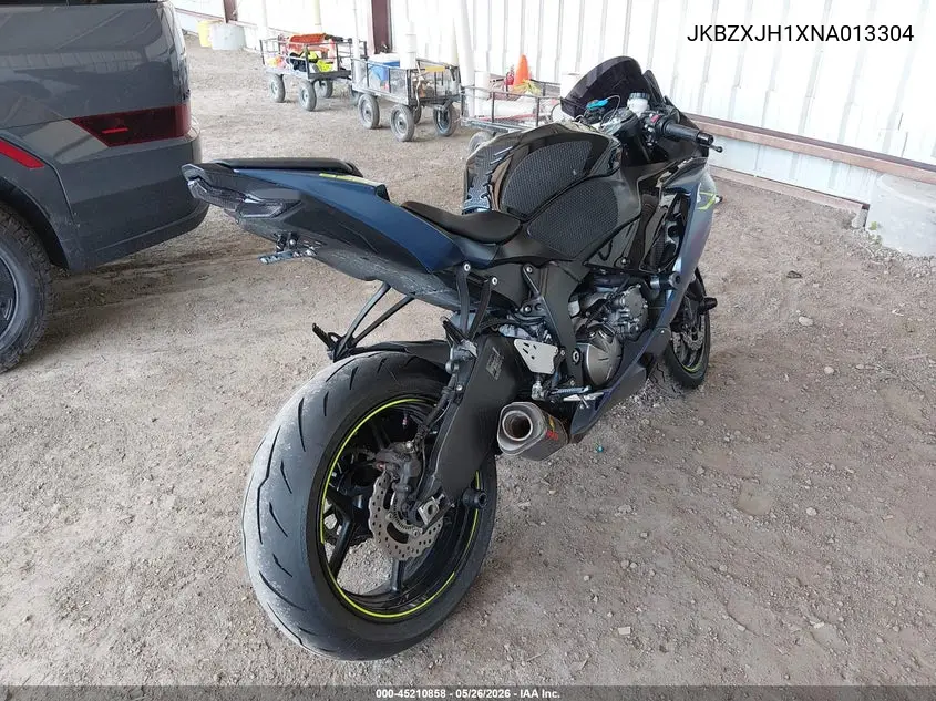 2022 Kawasaki Zx636 K VIN: JKBZXJH1XNA013304 Lot: 45210858