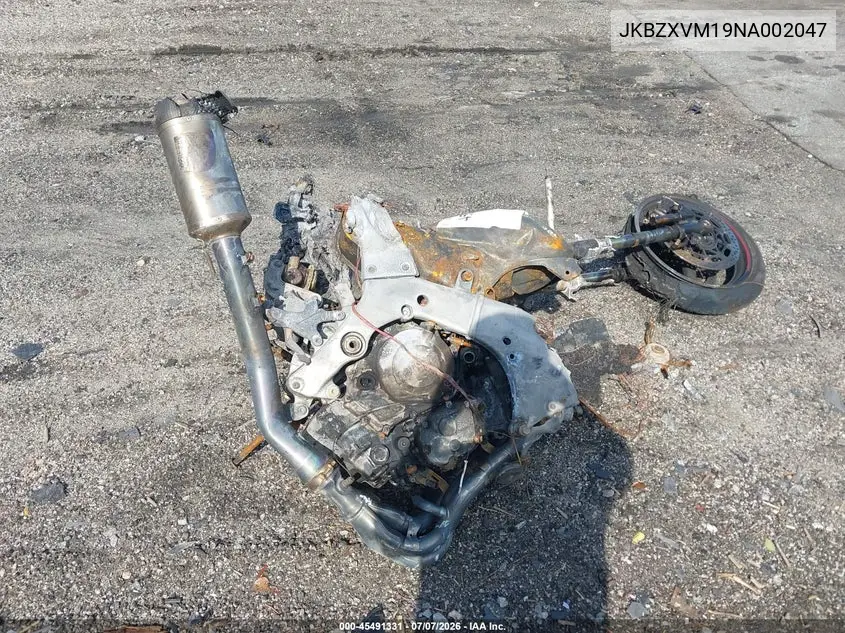 2022 Kawasaki Zx1002 M VIN: JKBZXVM19NA002047 Lot: 45491331