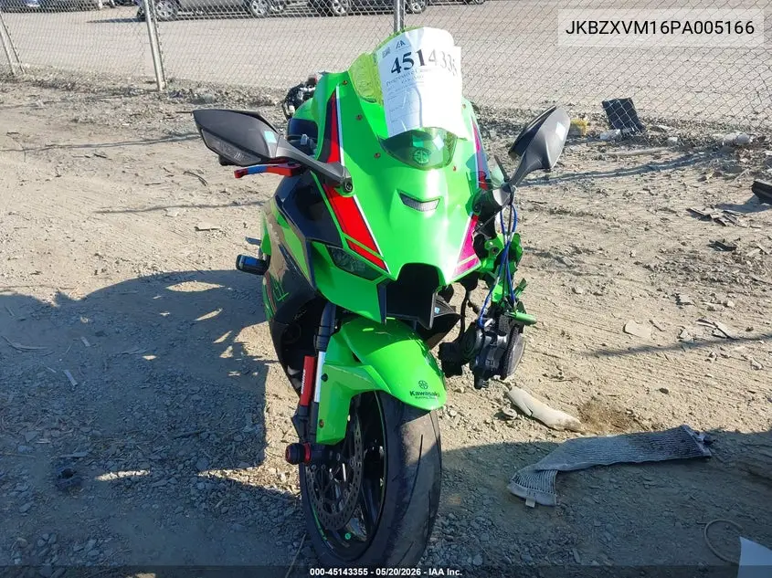 2023 Kawasaki Zx1002 M VIN: JKBZXVM16PA005166 Lot: 45143355