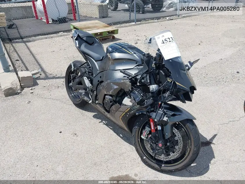 2023 Kawasaki Zx1002 M VIN: JKBZXVM14PA005280 Lot: 45233245