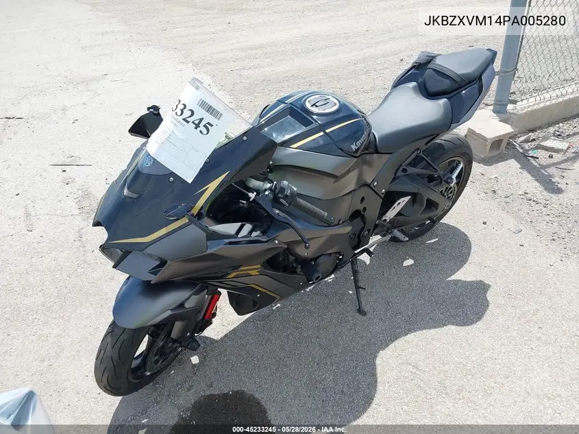 2023 Kawasaki Zx1002 M VIN: JKBZXVM14PA005280 Lot: 45233245