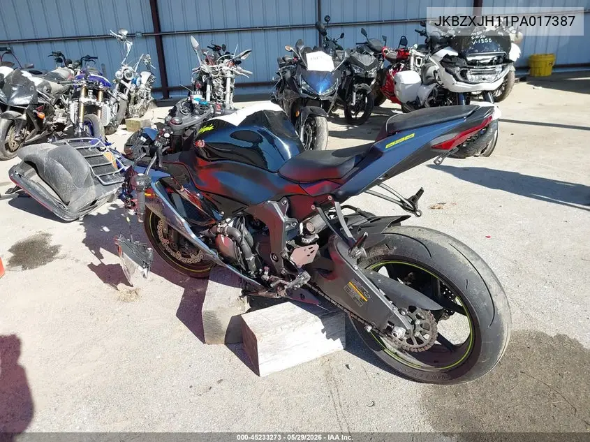 2023 Kawasaki Zx636 K VIN: JKBZXJH11PA017387 Lot: 45233273