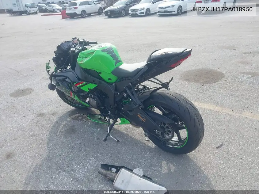 2023 Kawasaki Zx636 K VIN: JKBZXJH17PA018950 Lot: 45352311