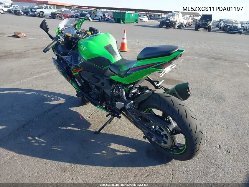 2023 Kawasaki Zx400 S VIN: ML5ZXCS11PDA01197 Lot: 45388948