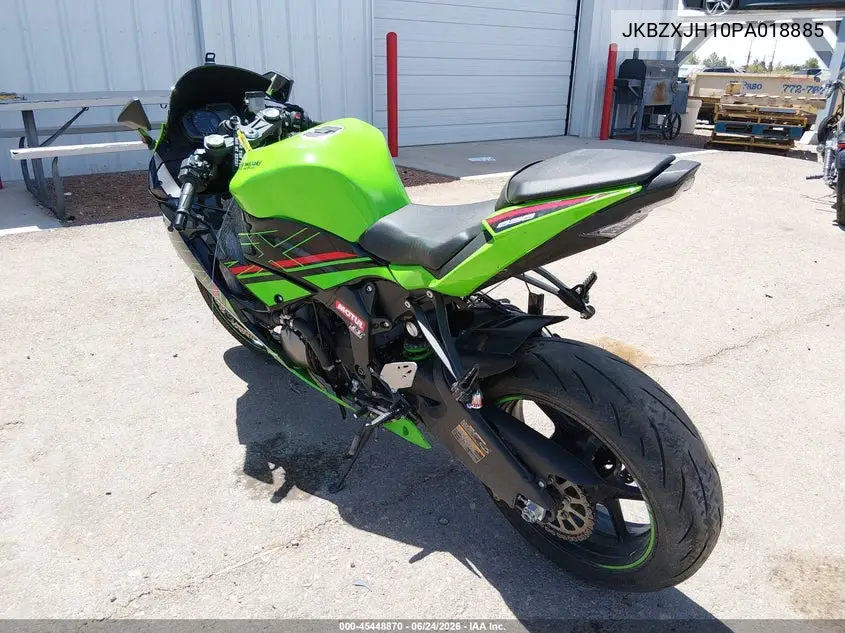 2023 Kawasaki Zx636 K VIN: JKBZXJH10PA018885 Lot: 45448870