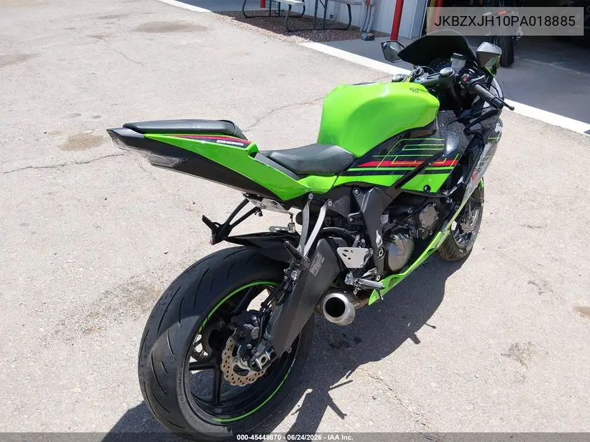 2023 Kawasaki Zx636 K VIN: JKBZXJH10PA018885 Lot: 45448870