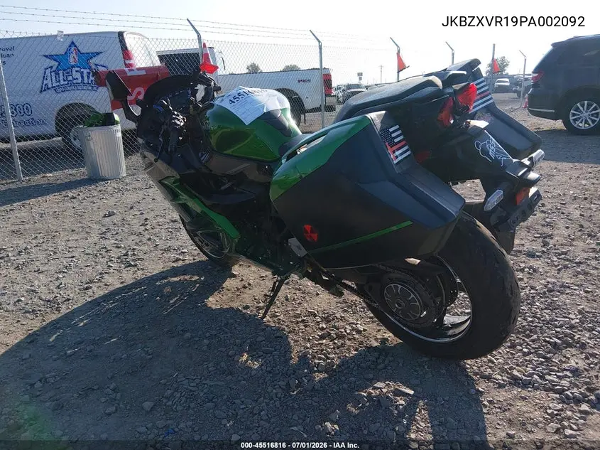 2023 Kawasaki Zx1002 R VIN: JKBZXVR19PA002092 Lot: 45516816