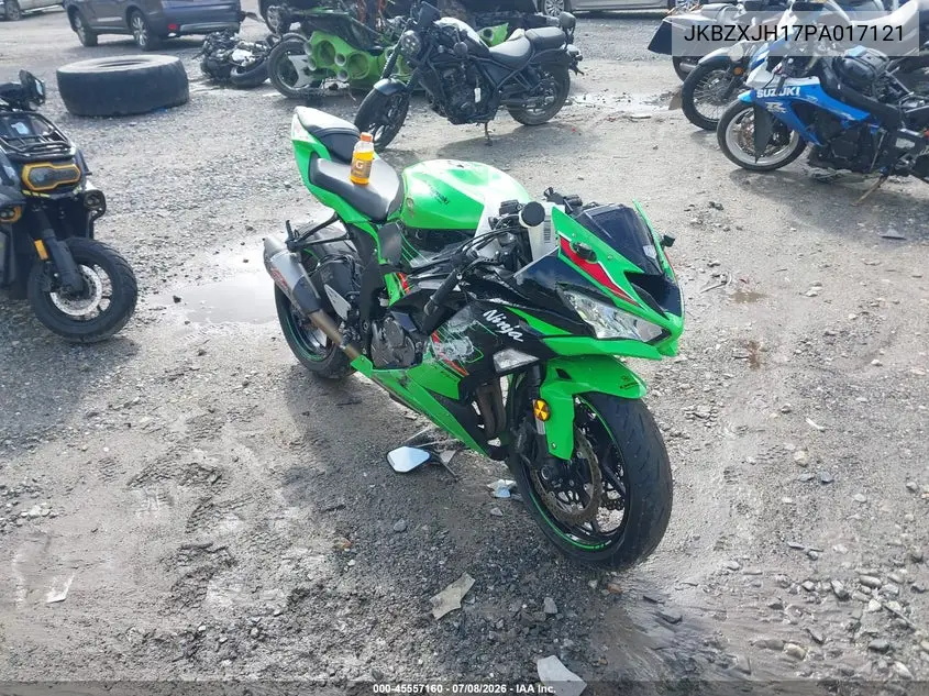 2023 Kawasaki Zx636 K VIN: JKBZXJH17PA017121 Lot: 45557160