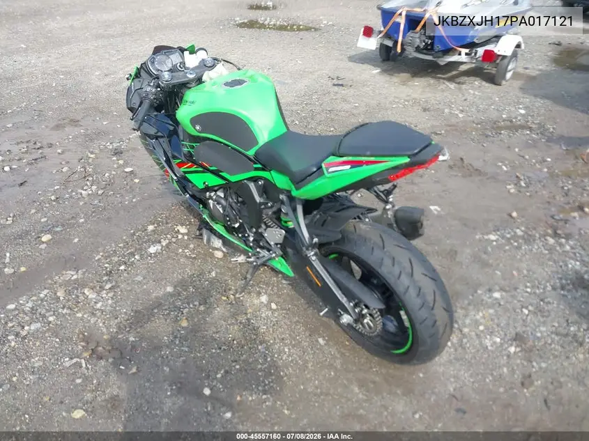 2023 Kawasaki Zx636 K VIN: JKBZXJH17PA017121 Lot: 45557160