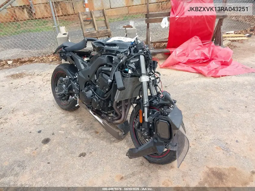 2024 Kawasaki Zx1002 K VIN: JKBZXVK13RA043251 Lot: 44979376