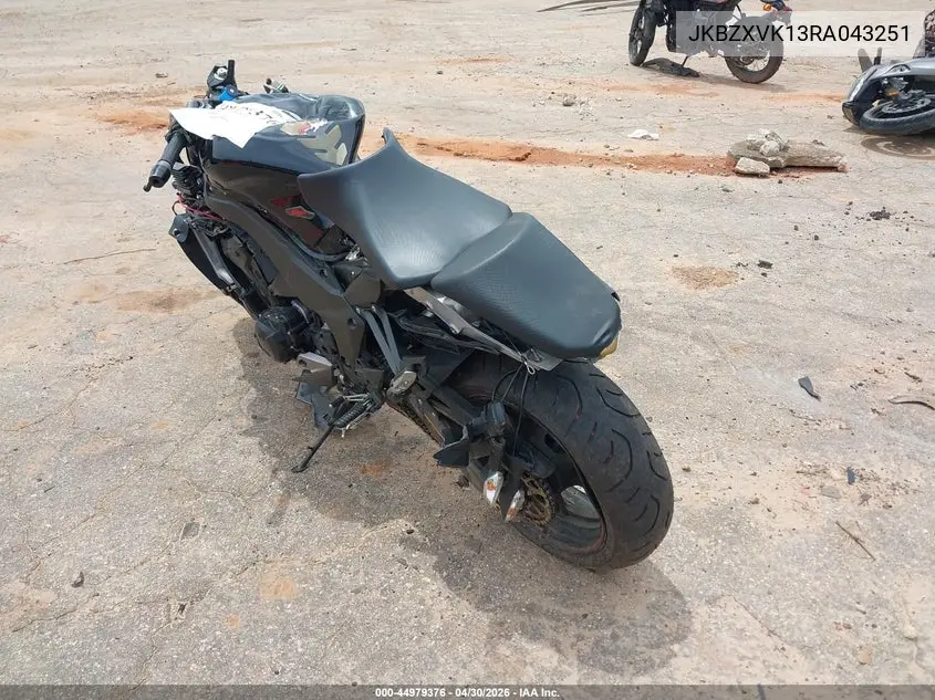 2024 Kawasaki Zx1002 K VIN: JKBZXVK13RA043251 Lot: 44979376