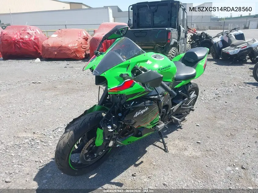 2024 Kawasaki Zx400 S VIN: ML5ZXCS14RDA28560 Lot: 45297843