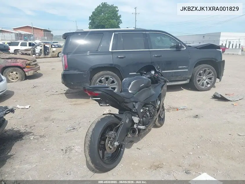 2024 Kawasaki Zx636 K VIN: JKBZXJK1XRA001829 Lot: 45303985