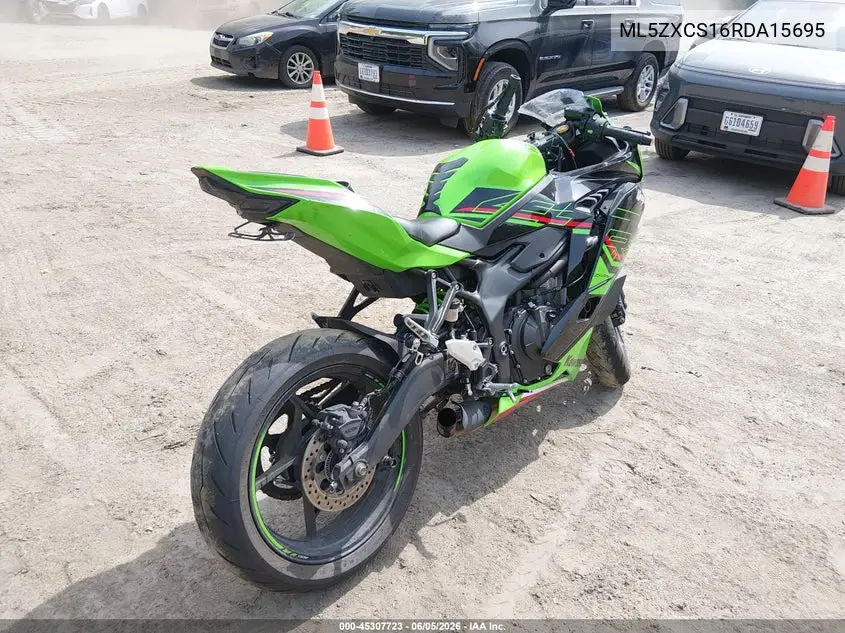 2024 Kawasaki Zx400 S VIN: ML5ZXCS16RDA15695 Lot: 45307723