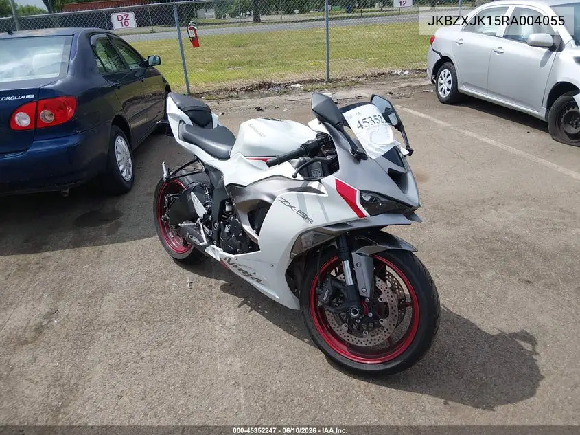 2024 Kawasaki Zx636 K VIN: JKBZXJK15RA004055 Lot: 45352247