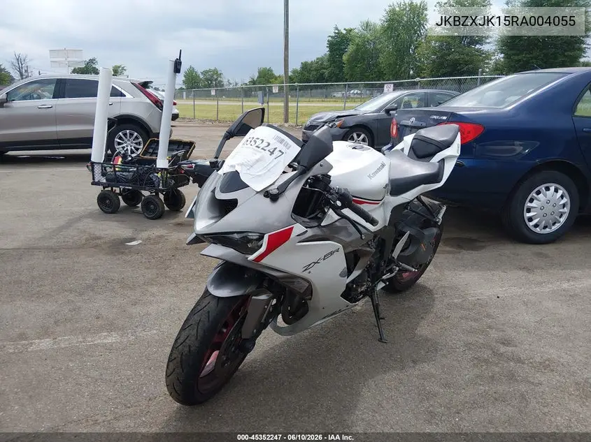 2024 Kawasaki Zx636 K VIN: JKBZXJK15RA004055 Lot: 45352247