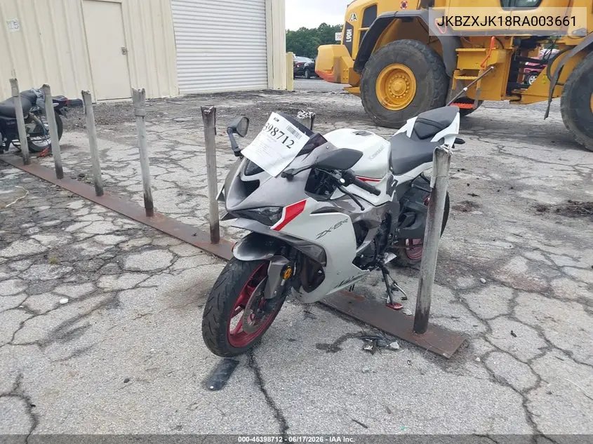 2024 Kawasaki Zx636 K VIN: JKBZXJK18RA003661 Lot: 45398712