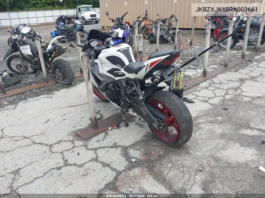 2024 Kawasaki Zx636 K VIN: JKBZXJK18RA003661 Lot: 45398712