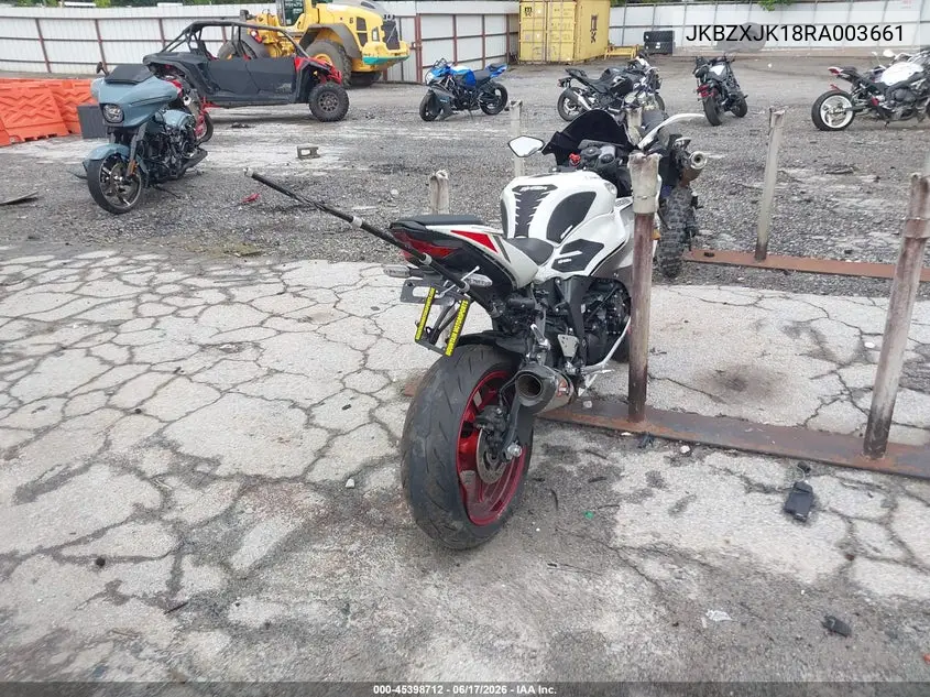 2024 Kawasaki Zx636 K VIN: JKBZXJK18RA003661 Lot: 45398712