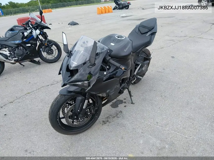 2024 Kawasaki Zx636 K VIN: JKBZXJJ18RA007386 Lot: 45413976