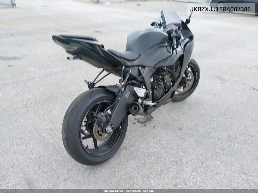 2024 Kawasaki Zx636 K VIN: JKBZXJJ18RA007386 Lot: 45413976