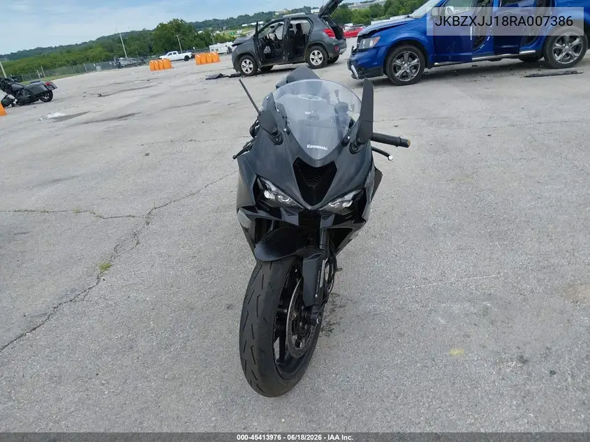 2024 Kawasaki Zx636 K VIN: JKBZXJJ18RA007386 Lot: 45413976