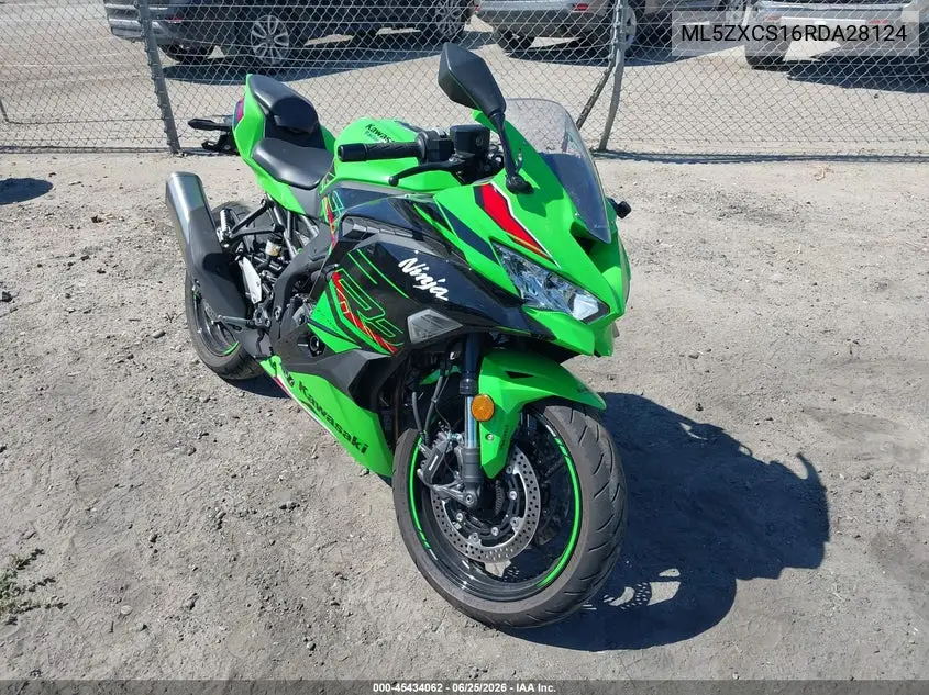 2024 Kawasaki Zx400 S VIN: ML5ZXCS16RDA28124 Lot: 45434062