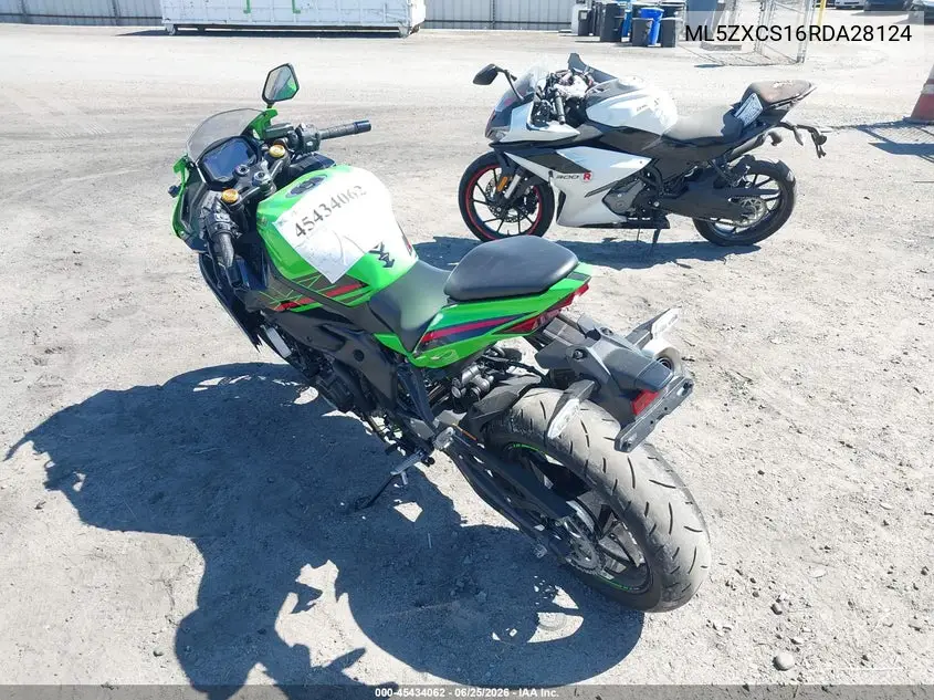 2024 Kawasaki Zx400 S VIN: ML5ZXCS16RDA28124 Lot: 45434062