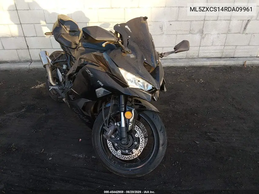 2024 Kawasaki Zx400 S VIN: ML5ZXCS14RDA09961 Lot: 45442959