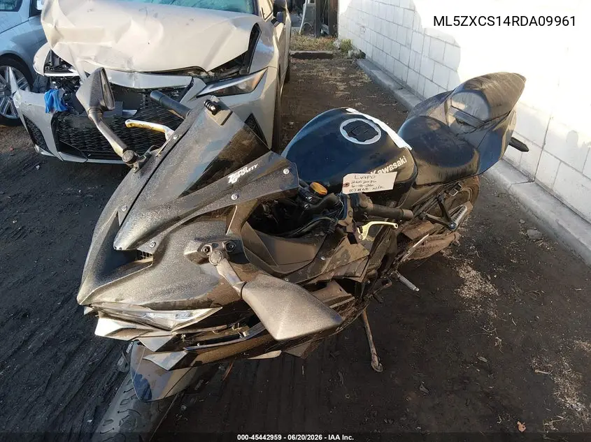 2024 Kawasaki Zx400 S VIN: ML5ZXCS14RDA09961 Lot: 45442959