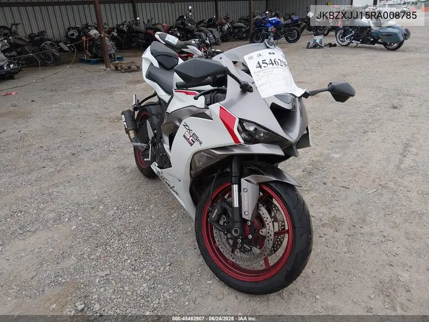 2024 Kawasaki Zx636 K VIN: JKBZXJJ15RA008785 Lot: 45462907