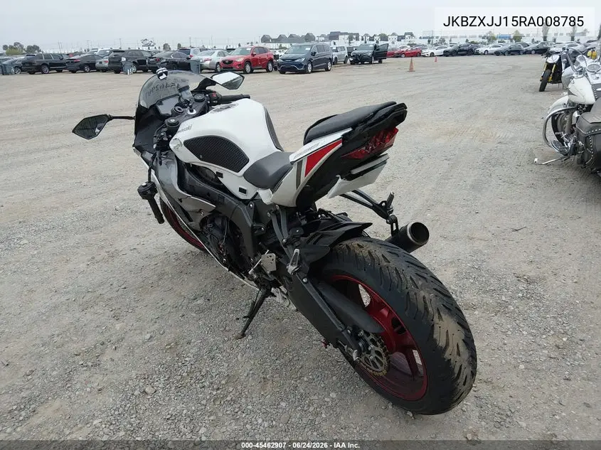 2024 Kawasaki Zx636 K VIN: JKBZXJJ15RA008785 Lot: 45462907
