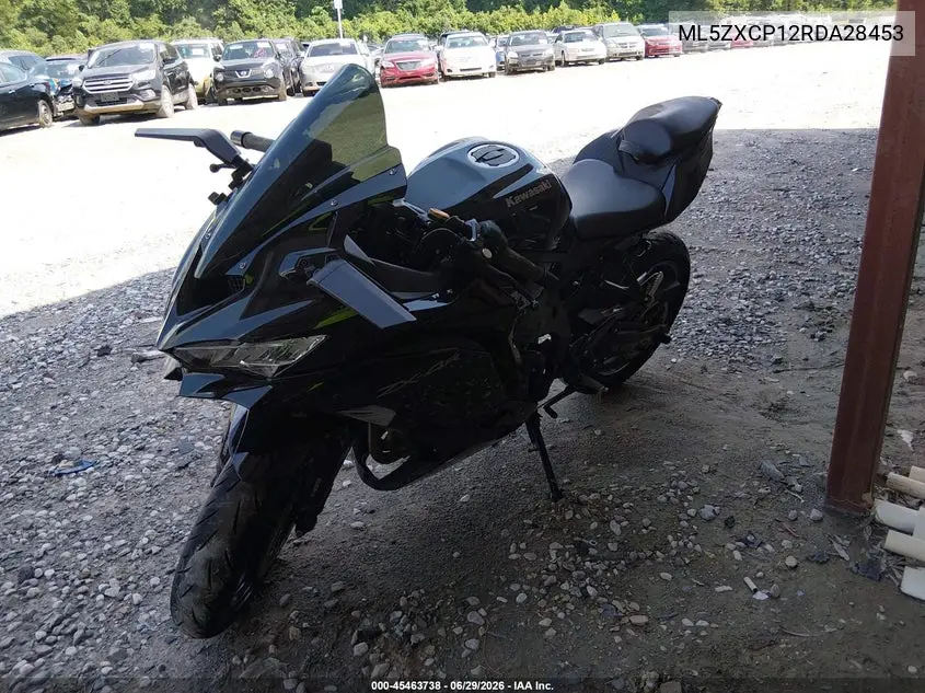 2024 Kawasaki Zx400 P VIN: ML5ZXCP12RDA28453 Lot: 45463738