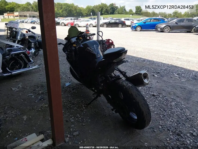 2024 Kawasaki Zx400 P VIN: ML5ZXCP12RDA28453 Lot: 45463738