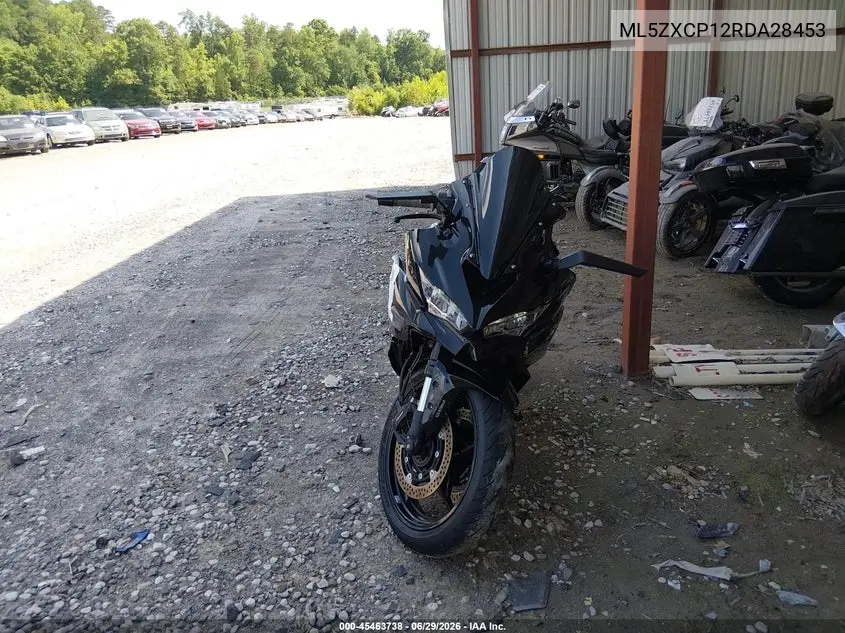2024 Kawasaki Zx400 P VIN: ML5ZXCP12RDA28453 Lot: 45463738