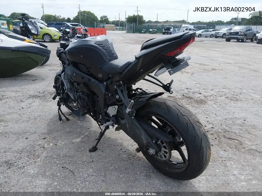 2024 Kawasaki Zx636 K VIN: JKBZXJK13RA002904 Lot: 45465526