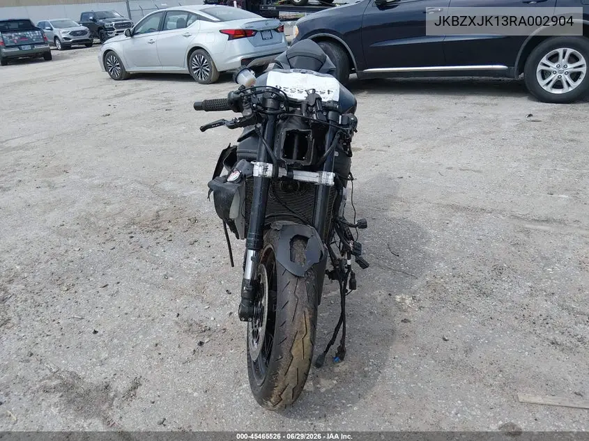 2024 Kawasaki Zx636 K VIN: JKBZXJK13RA002904 Lot: 45465526