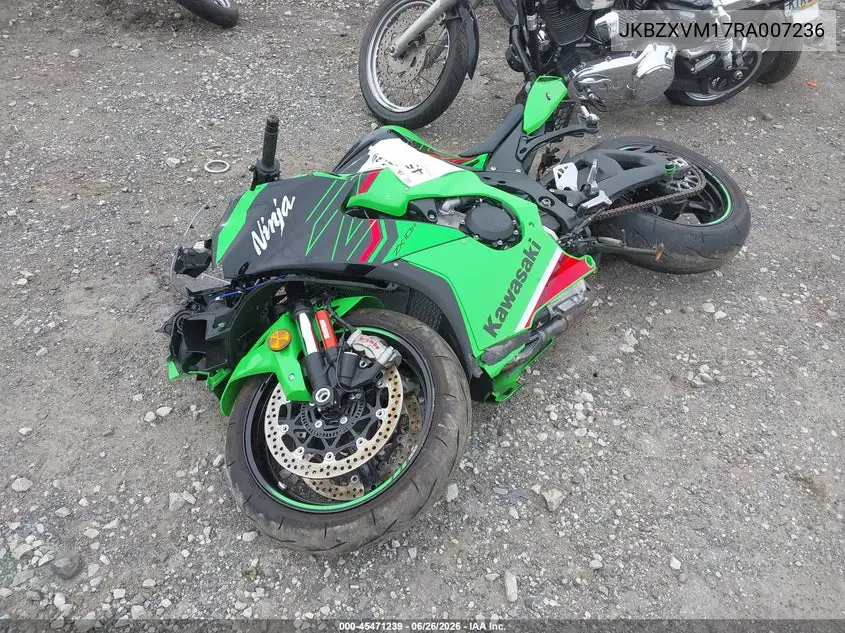 2024 Kawasaki Zx1002 M VIN: JKBZXVM17RA007236 Lot: 45471239