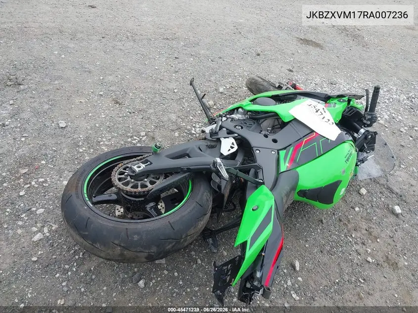 2024 Kawasaki Zx1002 M VIN: JKBZXVM17RA007236 Lot: 45471239