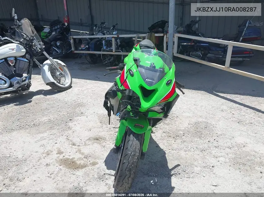2024 Kawasaki Zx636 K VIN: JKBZXJJ10RA008287 Lot: 45514291