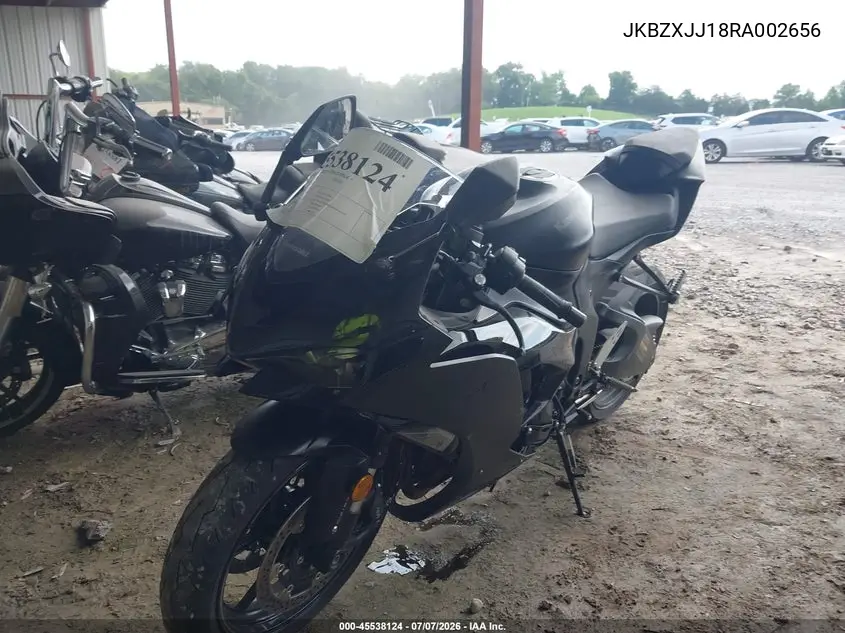 2024 Kawasaki Zx636 K VIN: JKBZXJJ18RA002656 Lot: 45538124