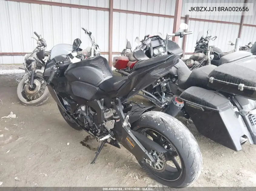 2024 Kawasaki Zx636 K VIN: JKBZXJJ18RA002656 Lot: 45538124