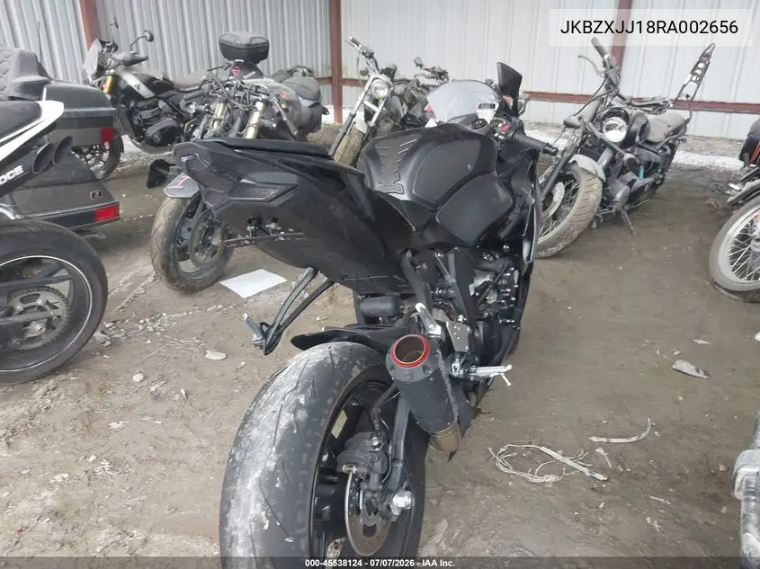 2024 Kawasaki Zx636 K VIN: JKBZXJJ18RA002656 Lot: 45538124